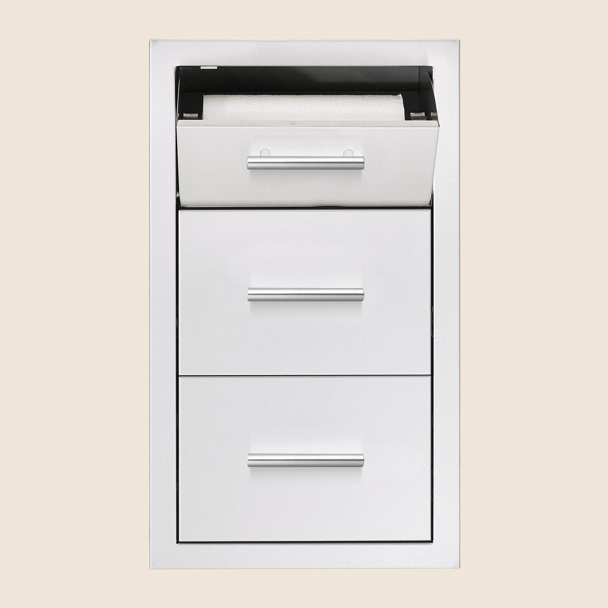 Summerset 17" Vertical 2-Drawer & Paper Towel Holder Combo, TDC-17