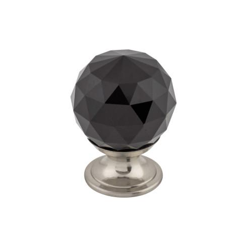 Top Knobs Black Crystal Knob