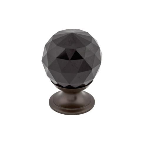 Top Knobs Black Crystal Knob