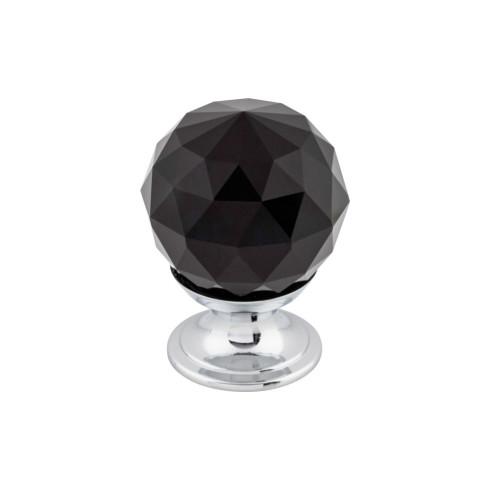 Top Knobs Black Crystal Knob