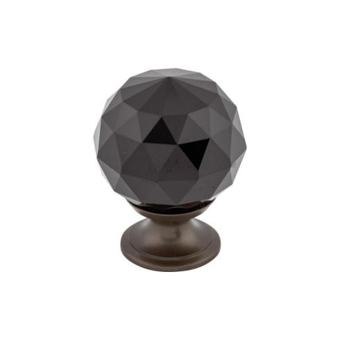 Top Knobs Black Crystal Knob
