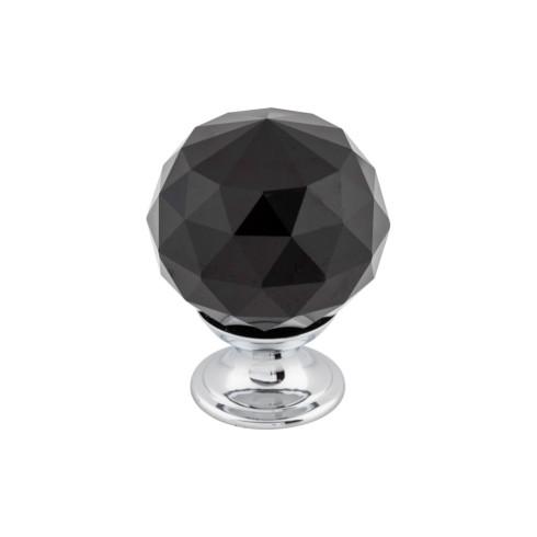 Top Knobs Black Crystal Knob
