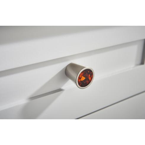 Top Knobs Black Crystal Center Knob