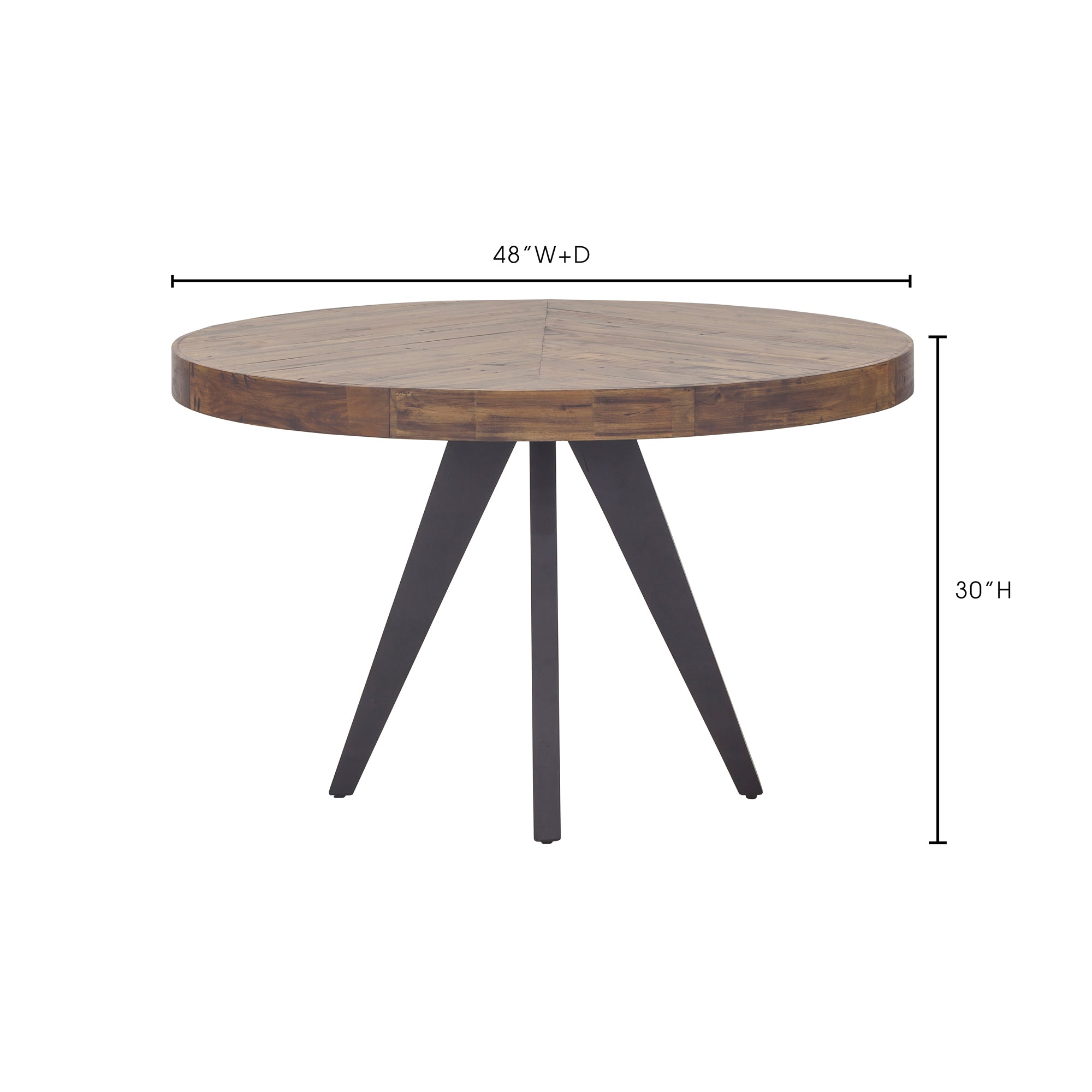 Moes Parq Round Dining Table Amber TL-1010-14