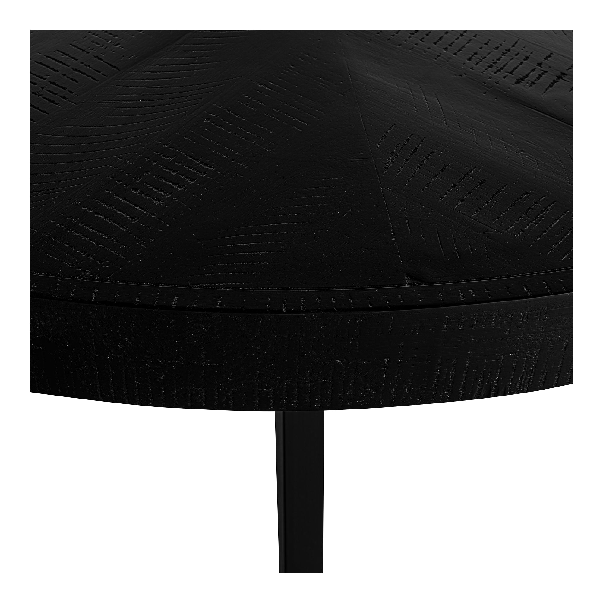 Moes Parq 60 Inch Round Dining Table Black TL-1029-02