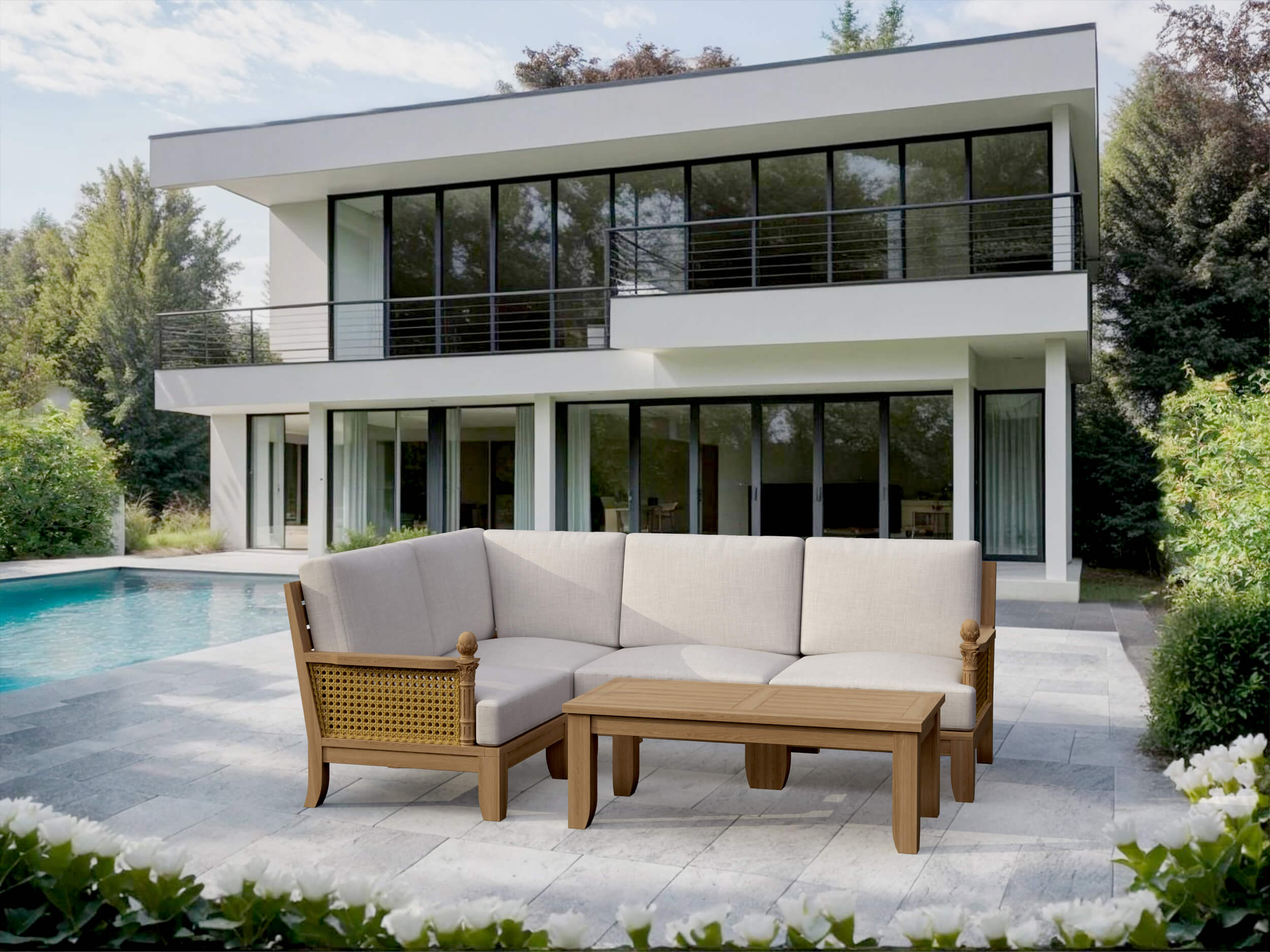 Set-71 Luxe Modular Deep Seating Set