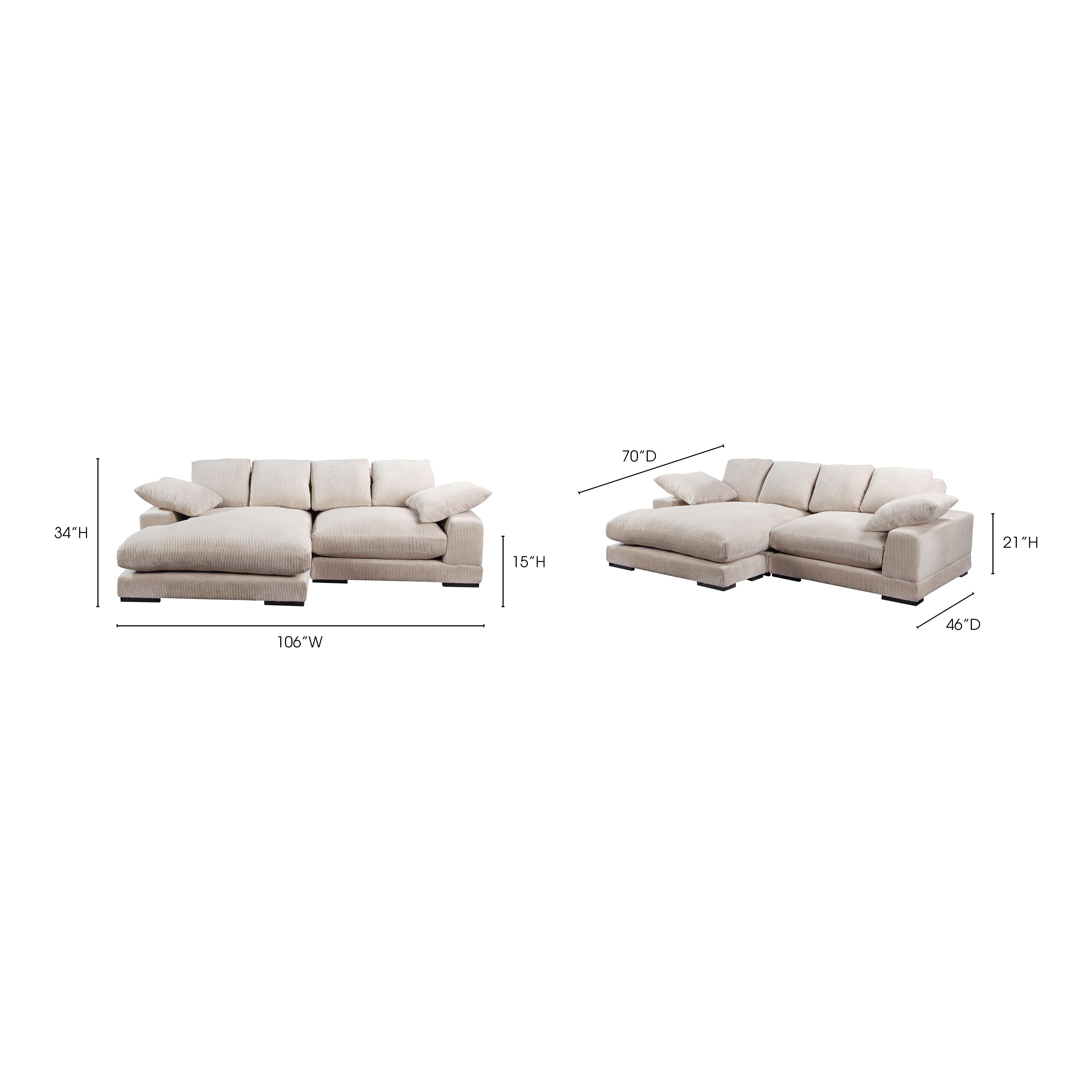 Moes Plunge Sectional Cappuccino TN-1004-14-0