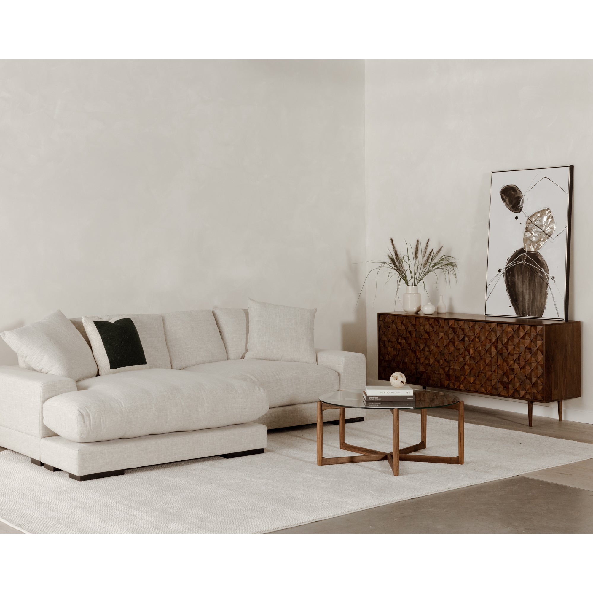 Moes Plunge Sectional Sahara TN-1004-21-0