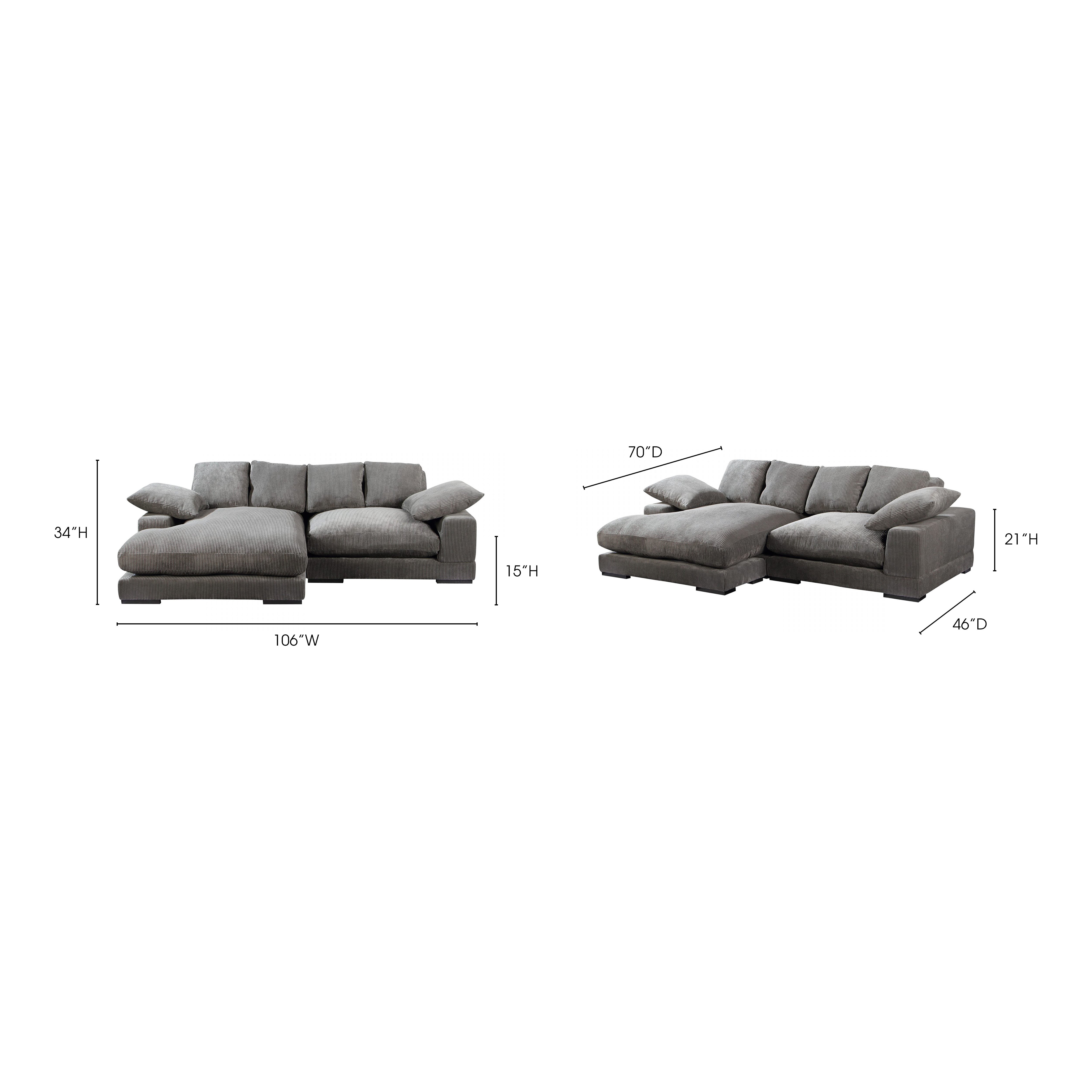 Moes Plunge Sectional Charcoal TN-1004-25-0