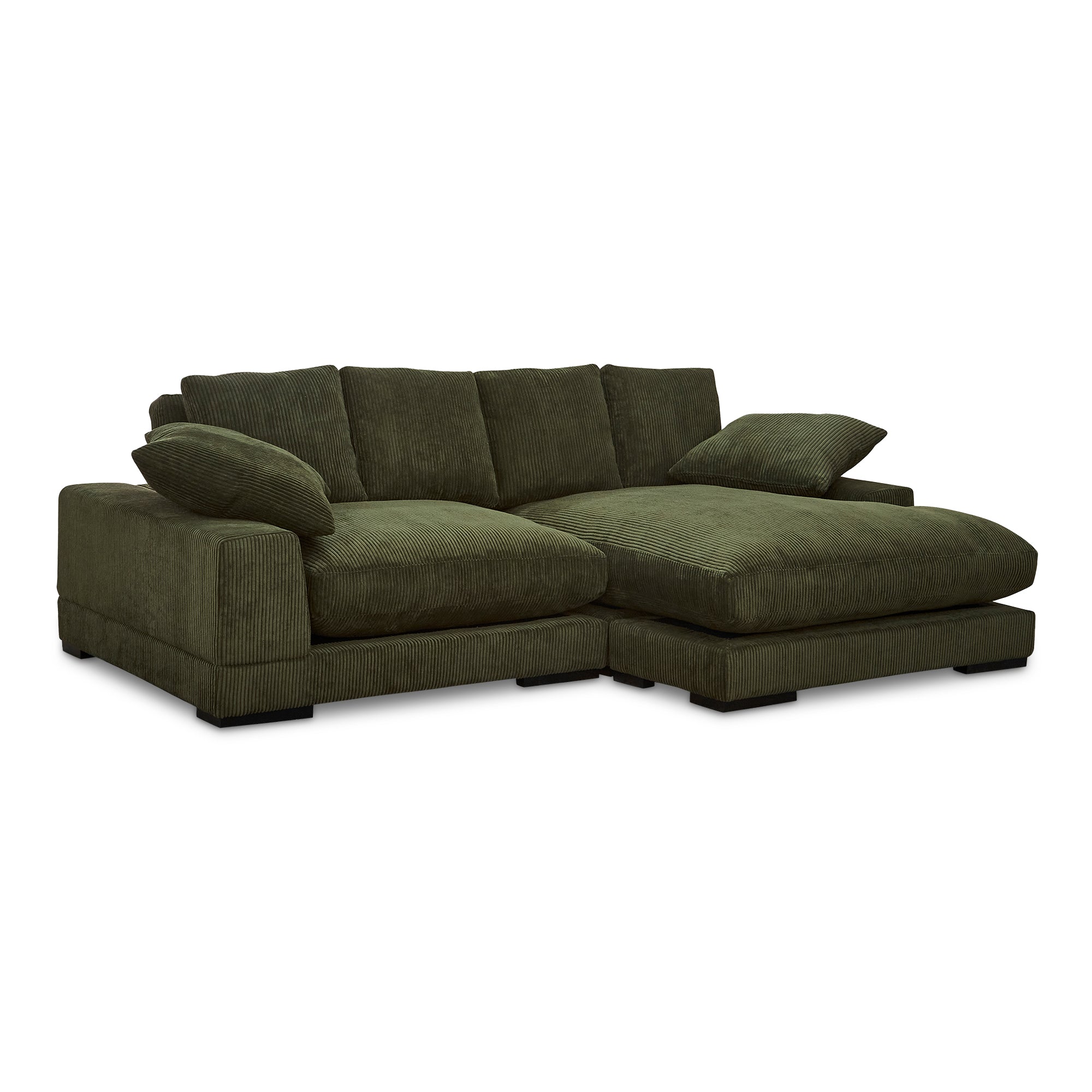Moes Plunge Sectional Dark Green TN-1014-27-0