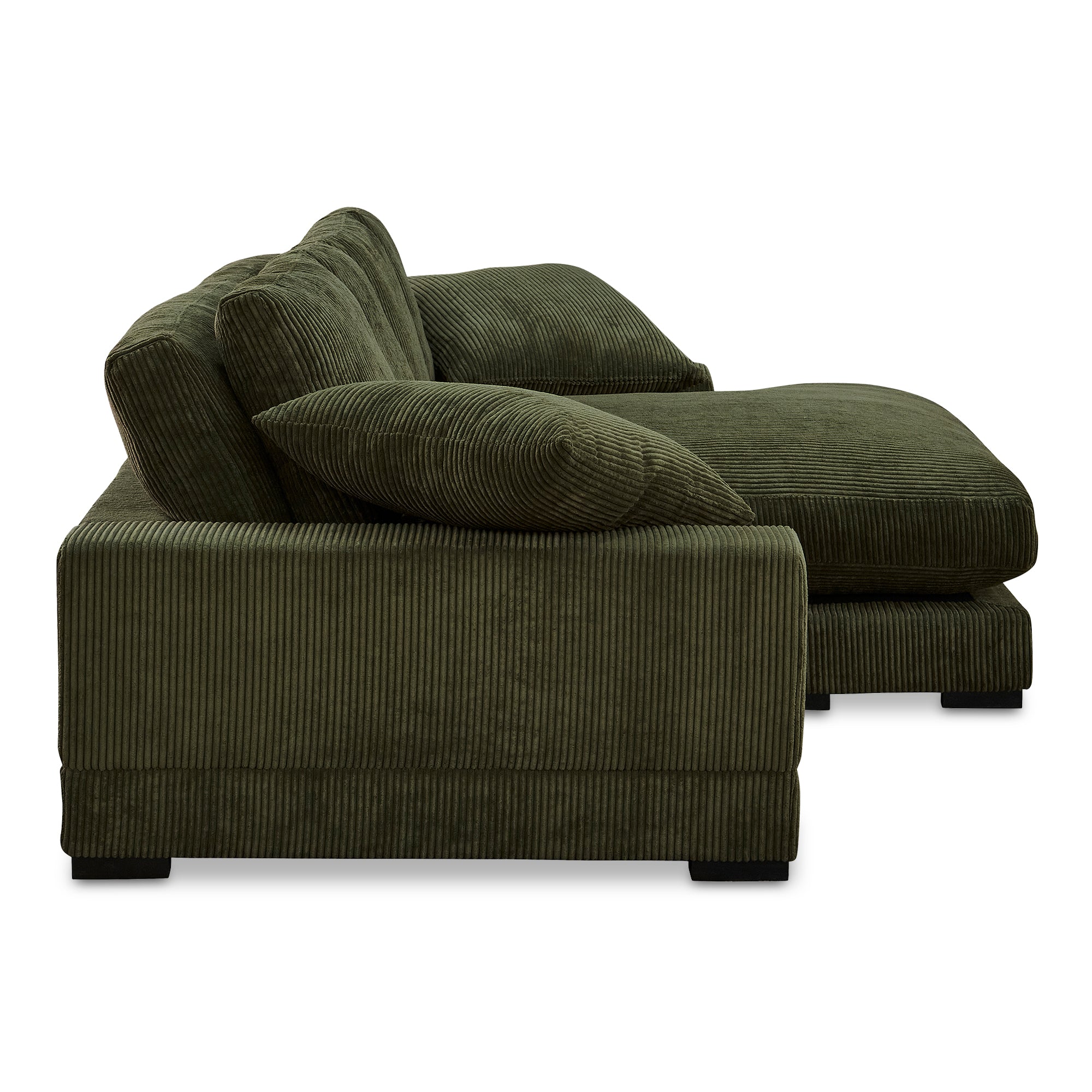 Moes Plunge Sectional Dark Green TN-1014-27-0