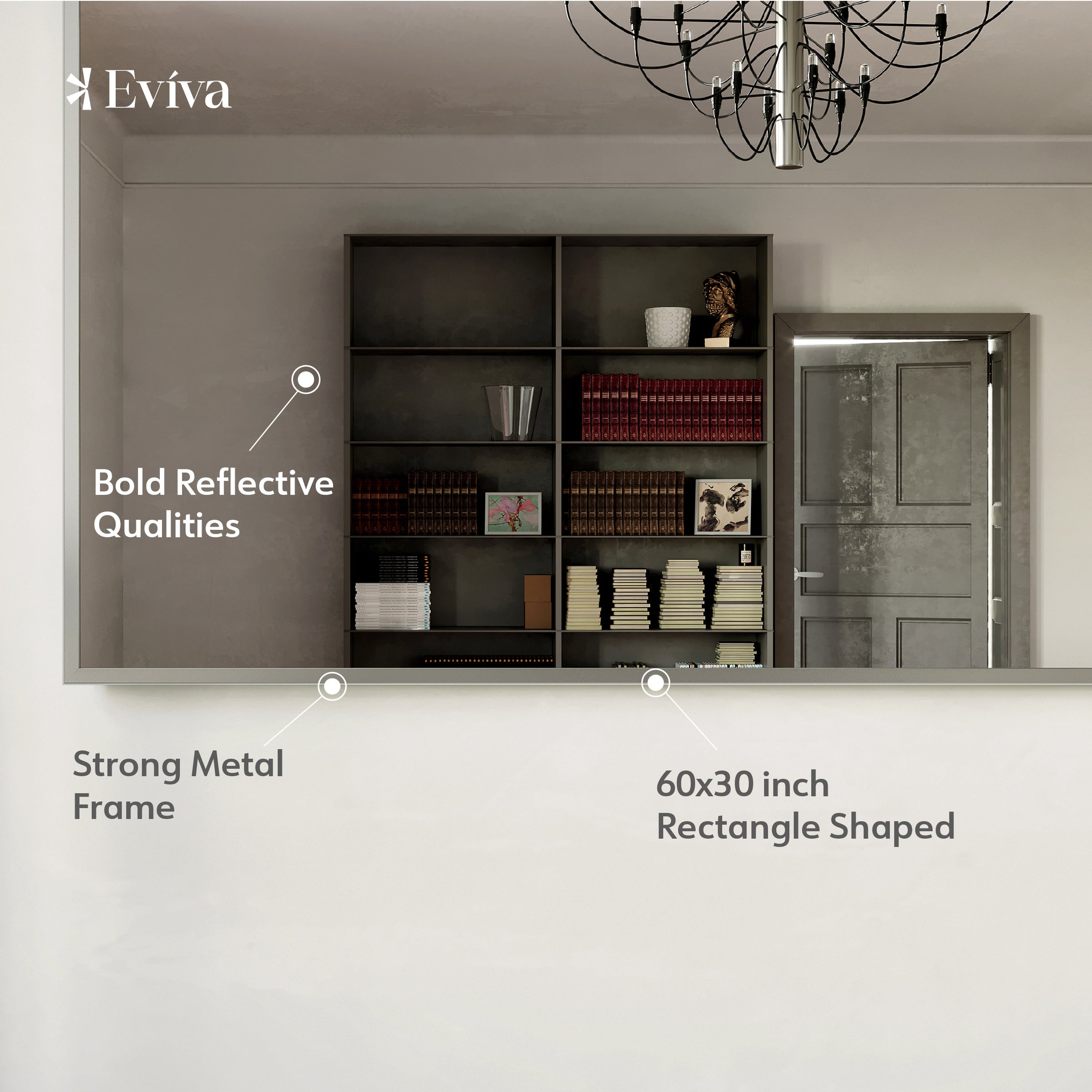 Eviva Sax Metal Framed Mirror