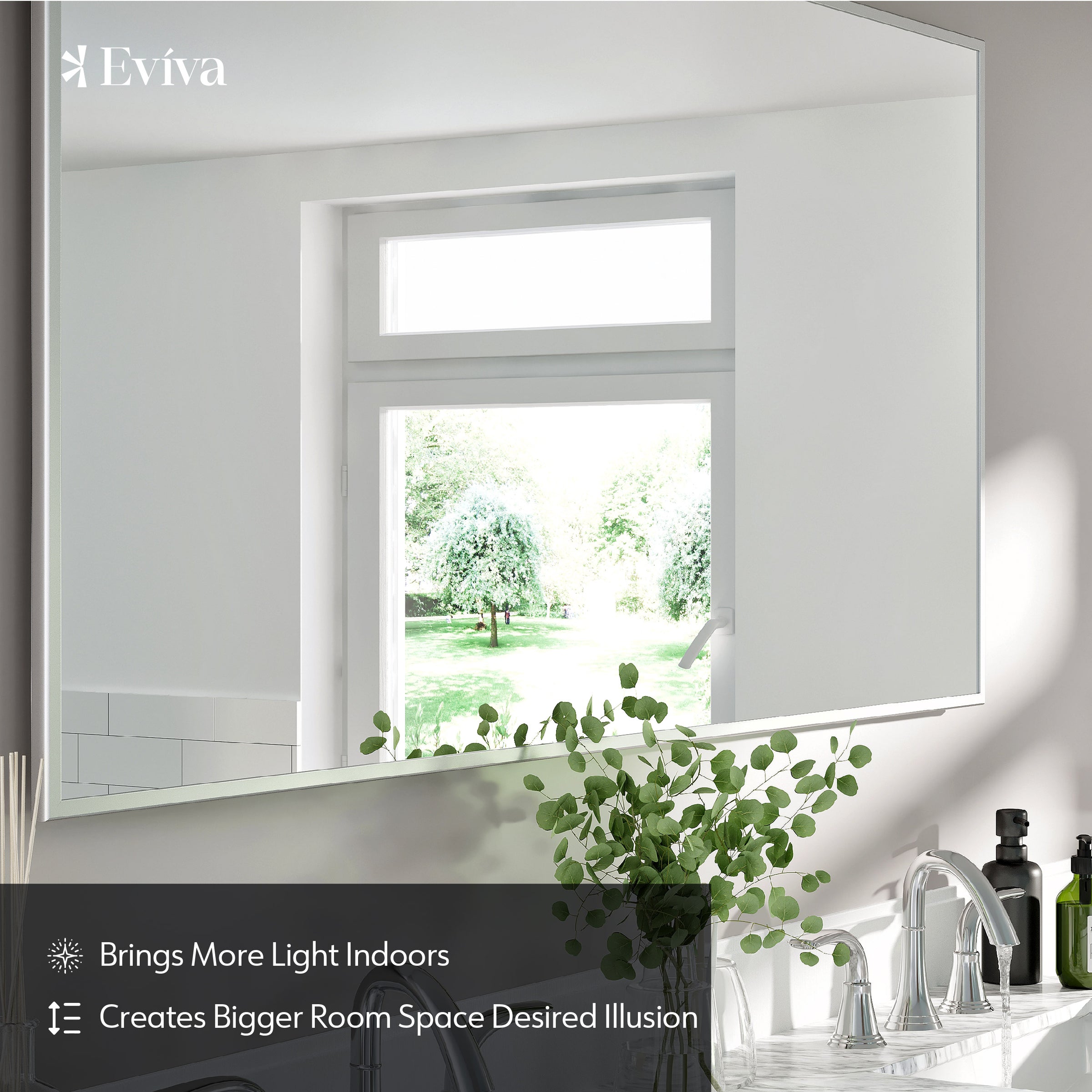 Eviva Sax Metal Framed Mirror
