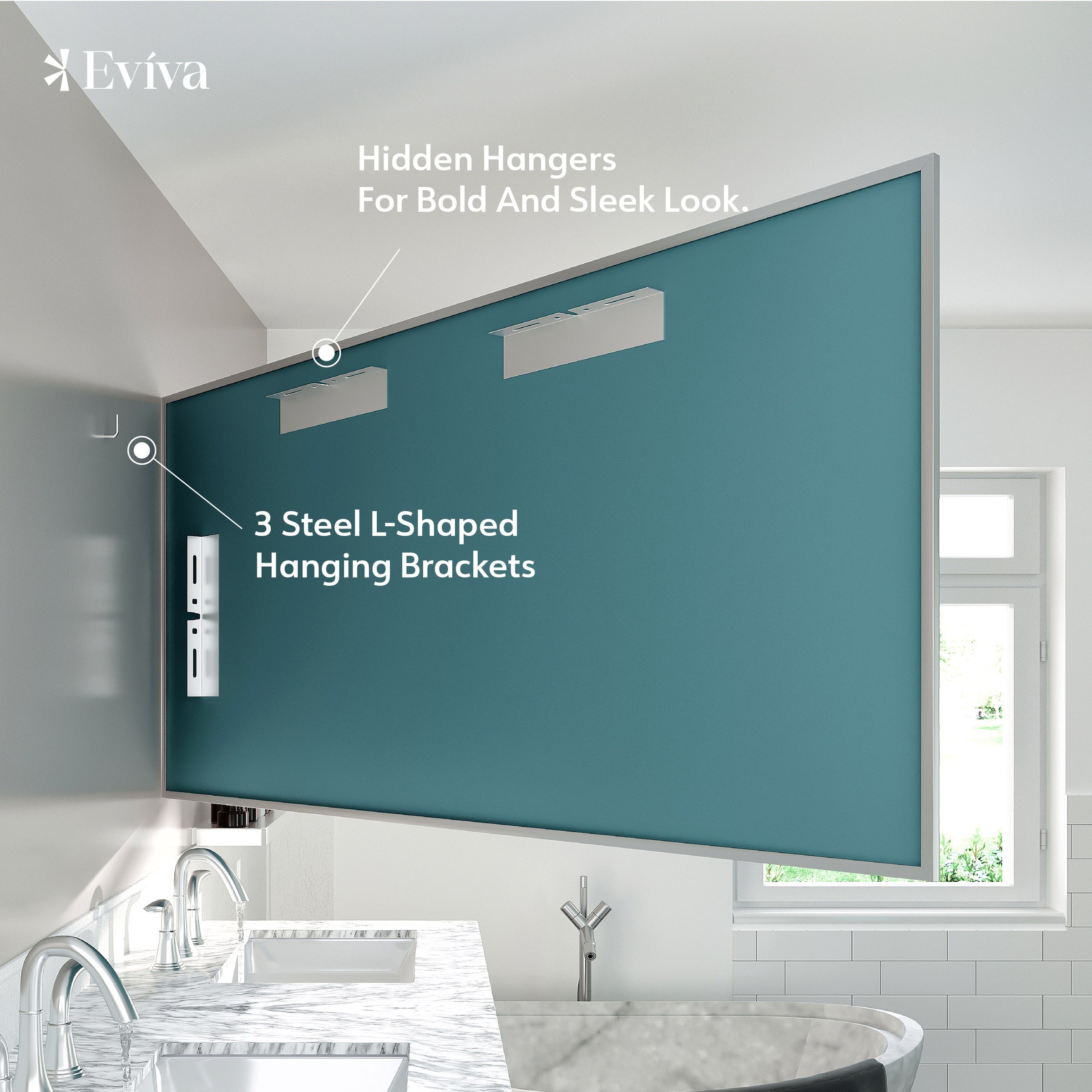 Eviva Sax Metal Framed Mirror