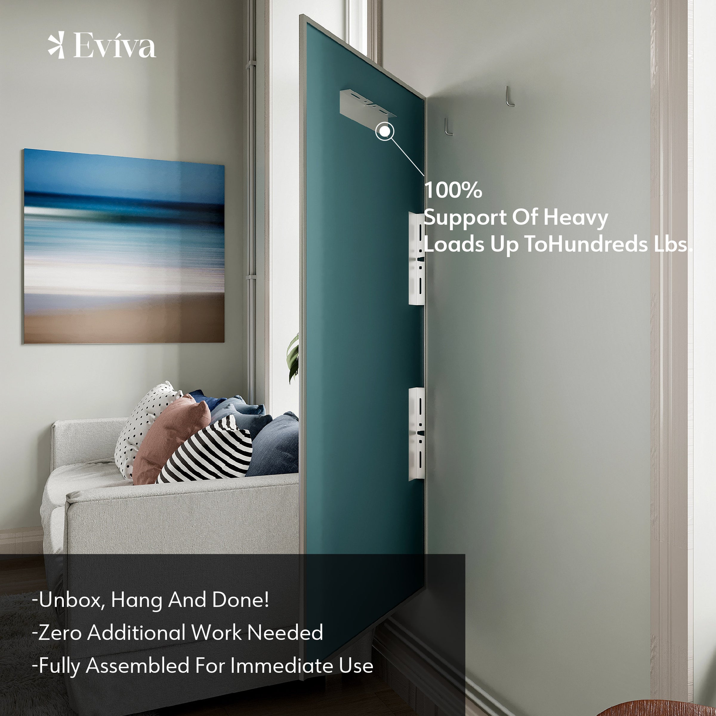 Eviva Sax Metal Framed Mirror