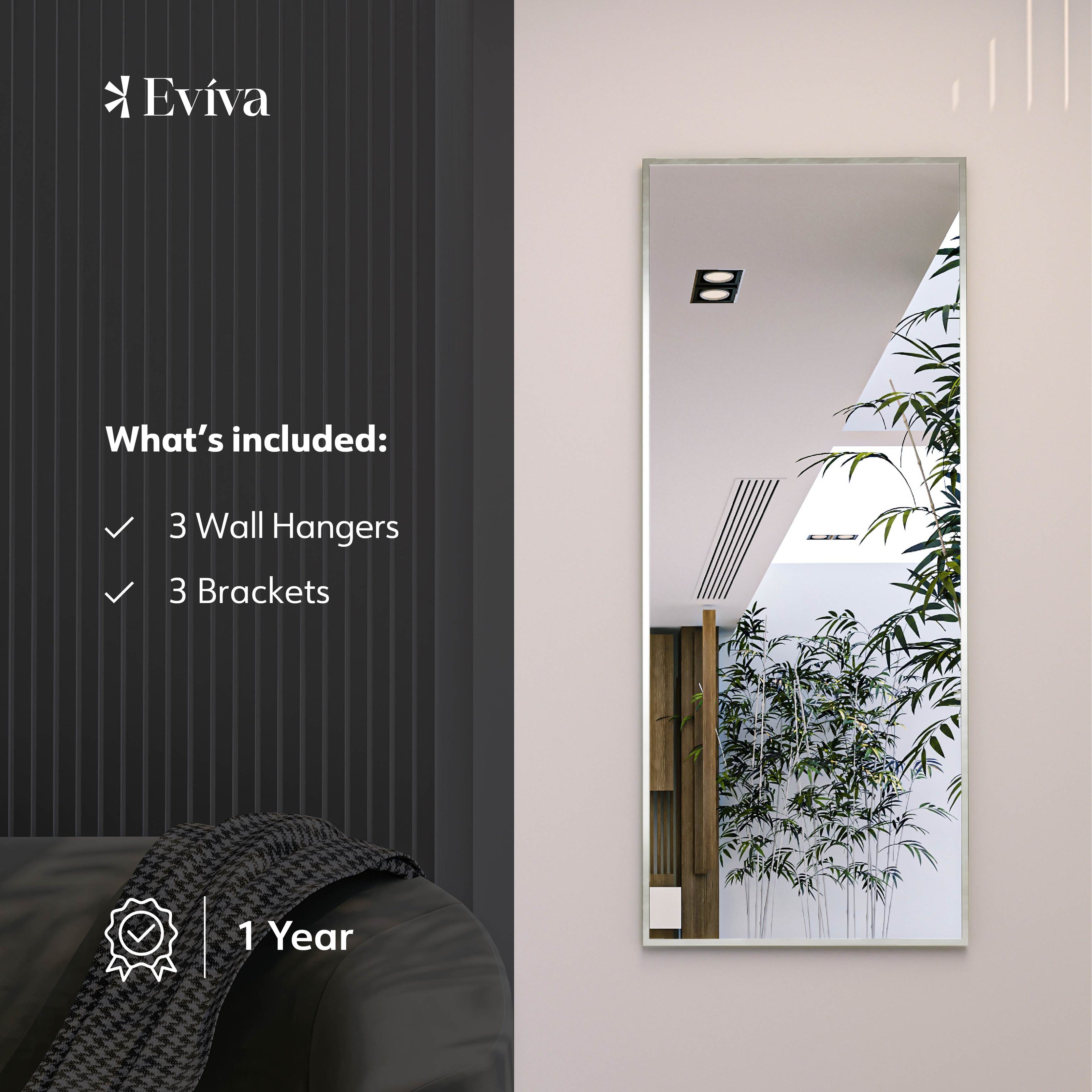 Eviva Sax Metal Framed Mirror