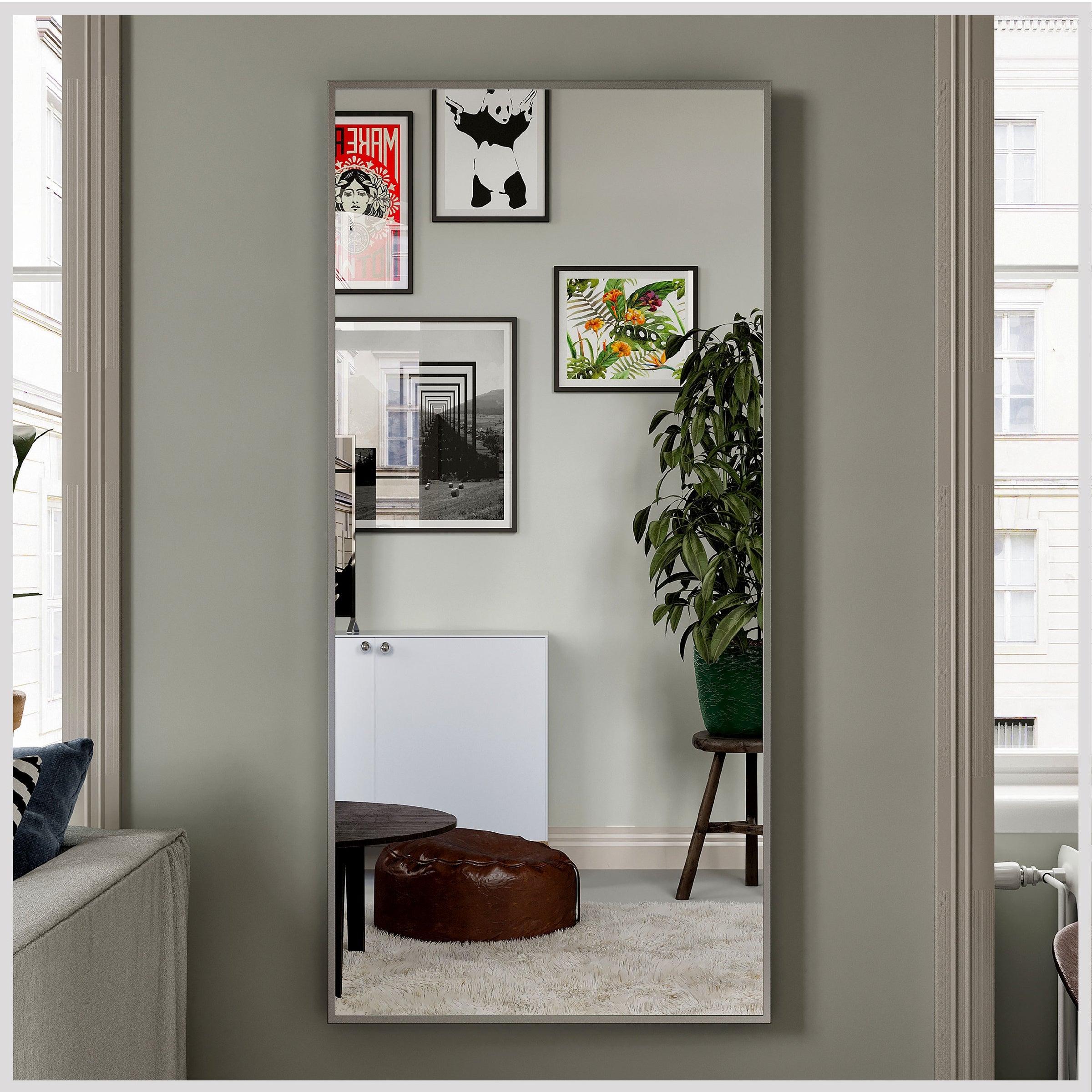 Eviva Sax Metal Framed Mirror