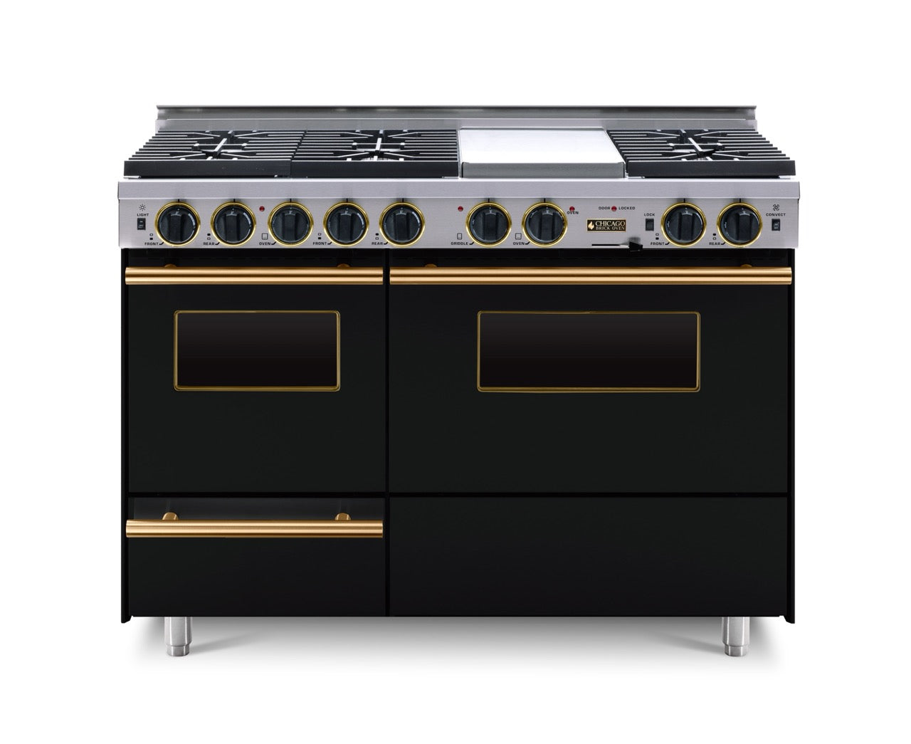 48" LP Gas True Dual-Fuel Self-Cleaning Convection Range - Sealed Burners