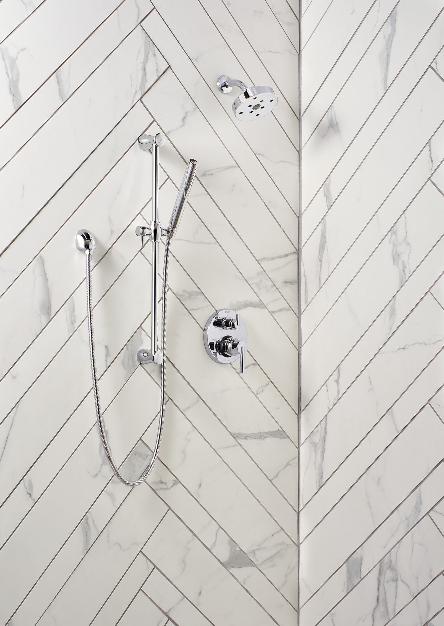 Delta Grail® Premium Single-Setting Slide Bar Hand Shower