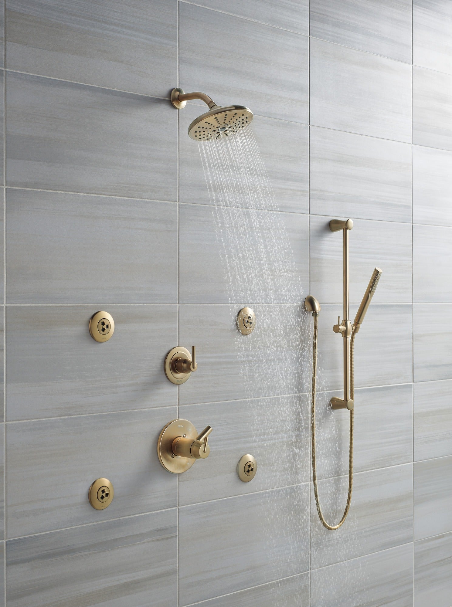 Delta Grail® Premium Single-Setting Slide Bar Hand Shower