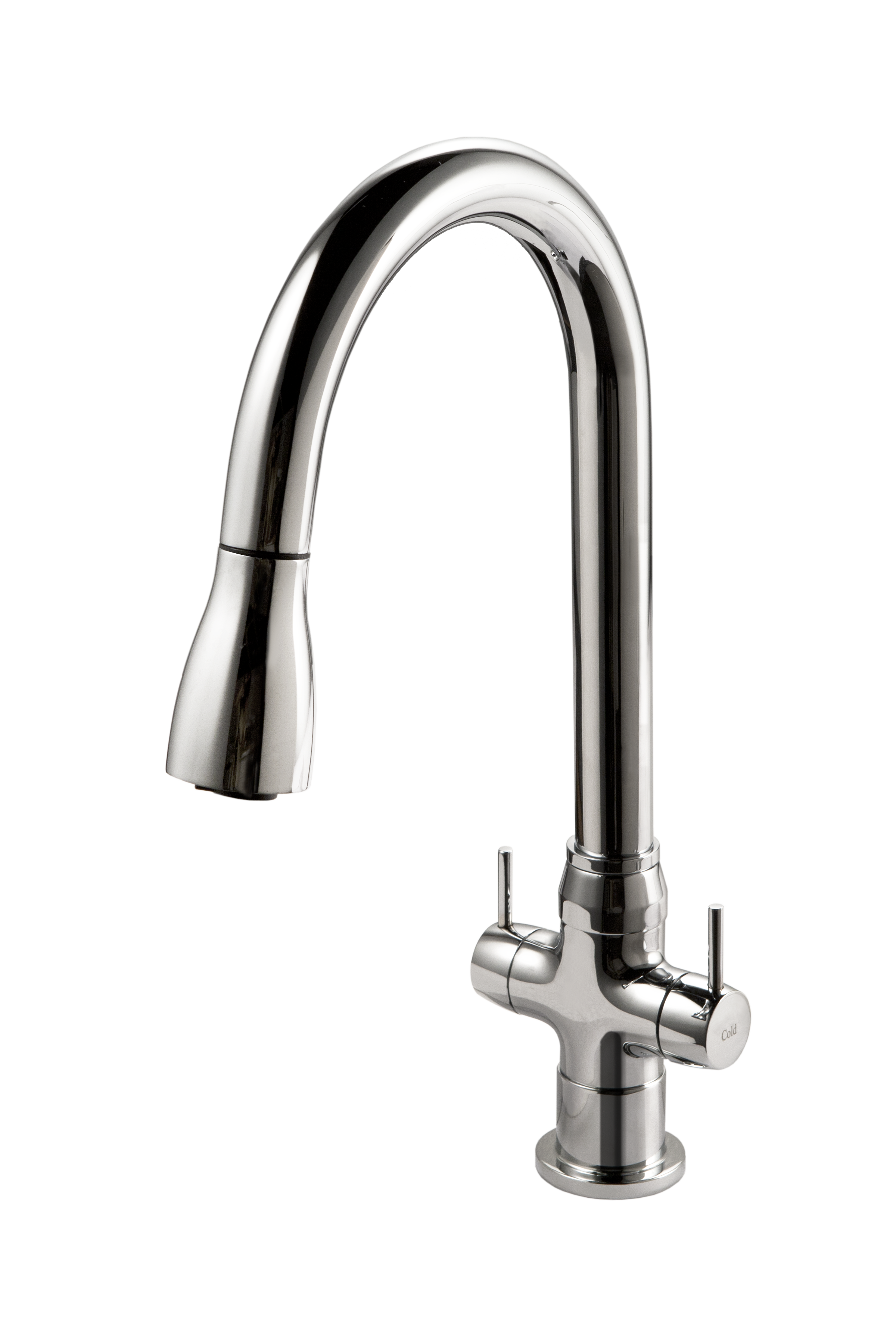 Dual Handle Pull Down Kitchen Faucet