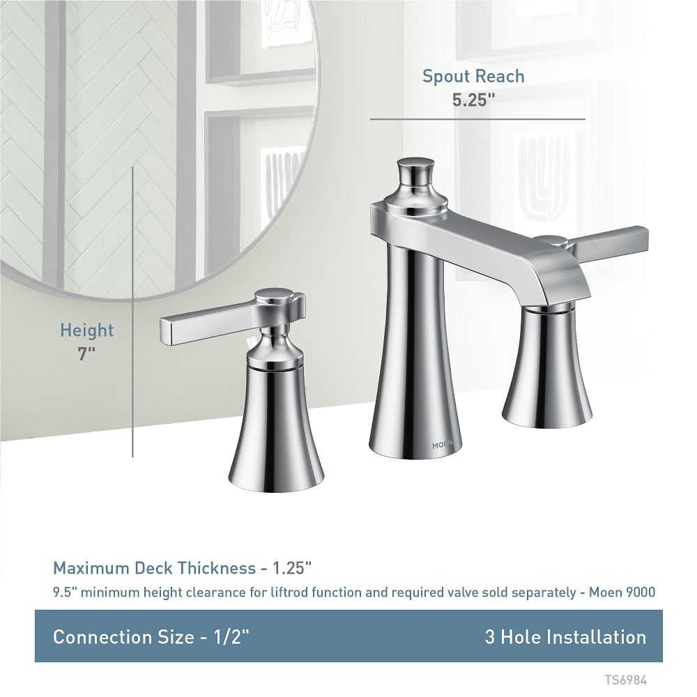 Flara Two-Handle High Arc Bathroom Faucet