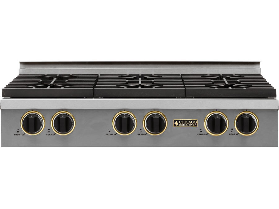 36" Natural Gas Rangetop with Sealed Burners (4-6 Burner Options) - Pro-Style Cooking
