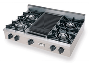 36" LP Gas Rangetop with Open Burners - High-BTU, Gourmet Home Cooking