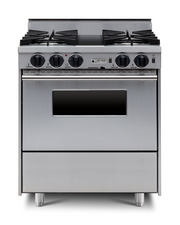 30" LP Gas Dual-Fuel Self-Cleaning Convection Range - Open Burners