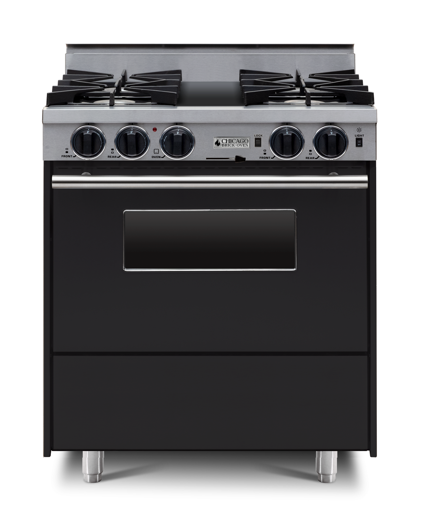 30" LP Gas Dual-Fuel Self-Cleaning Convection Range - Open Burners