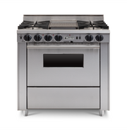 36" Dual-Fuel Self-Cleaning Convection Range - Open Burners