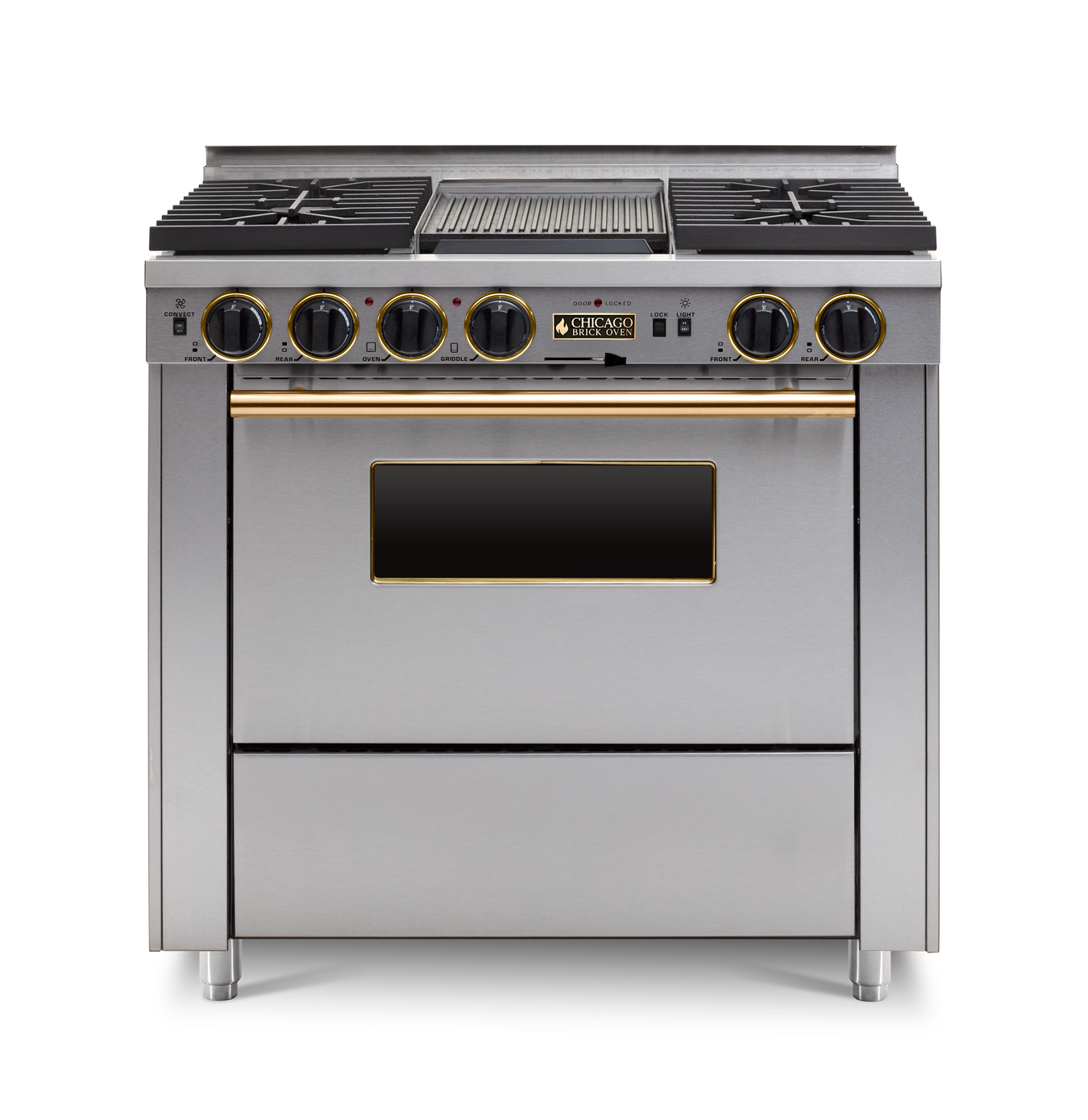 36" Dual-Fuel Self-Cleaning Convection Range - Sealed Burners