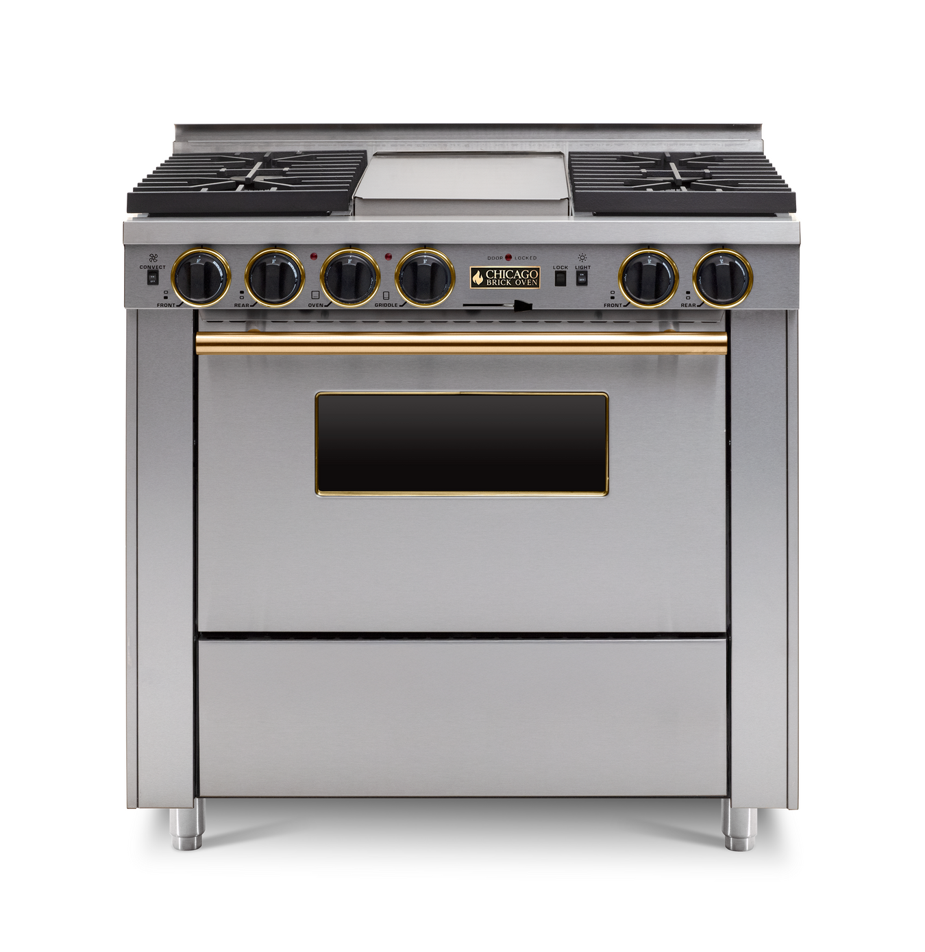 36" Dual-Fuel Self-Cleaning Convection Range - Sealed Burners