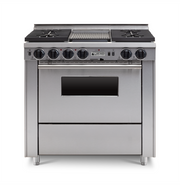 36" Dual-Fuel Self-Cleaning Convection Range - Sealed Burners