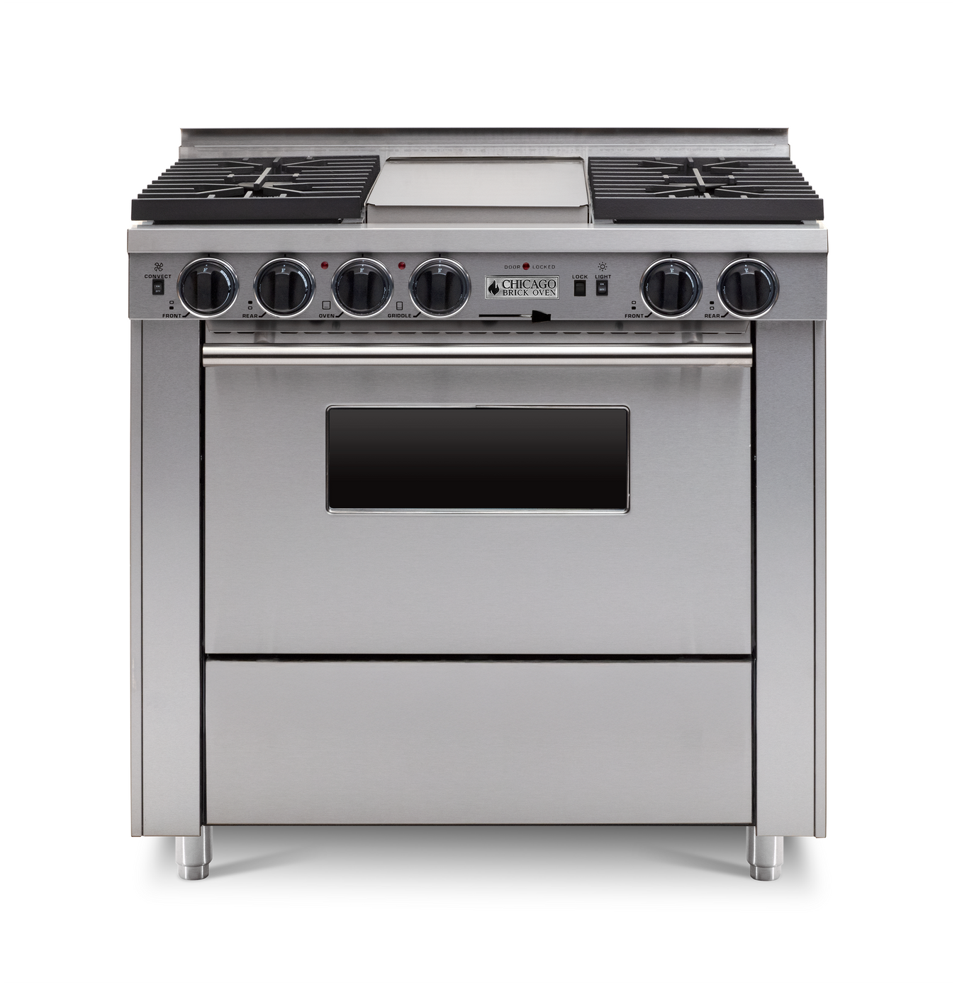 36" Dual-Fuel Self-Cleaning Convection Range - Sealed Burners