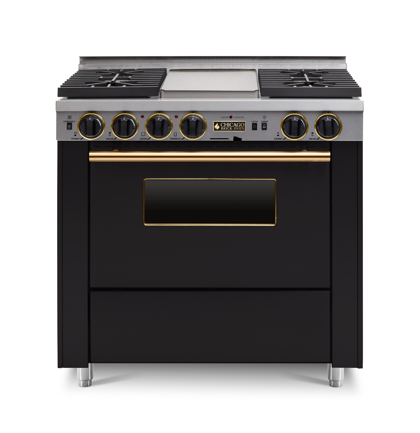 36" Dual-Fuel Self-Cleaning Convection Range - Sealed Burners