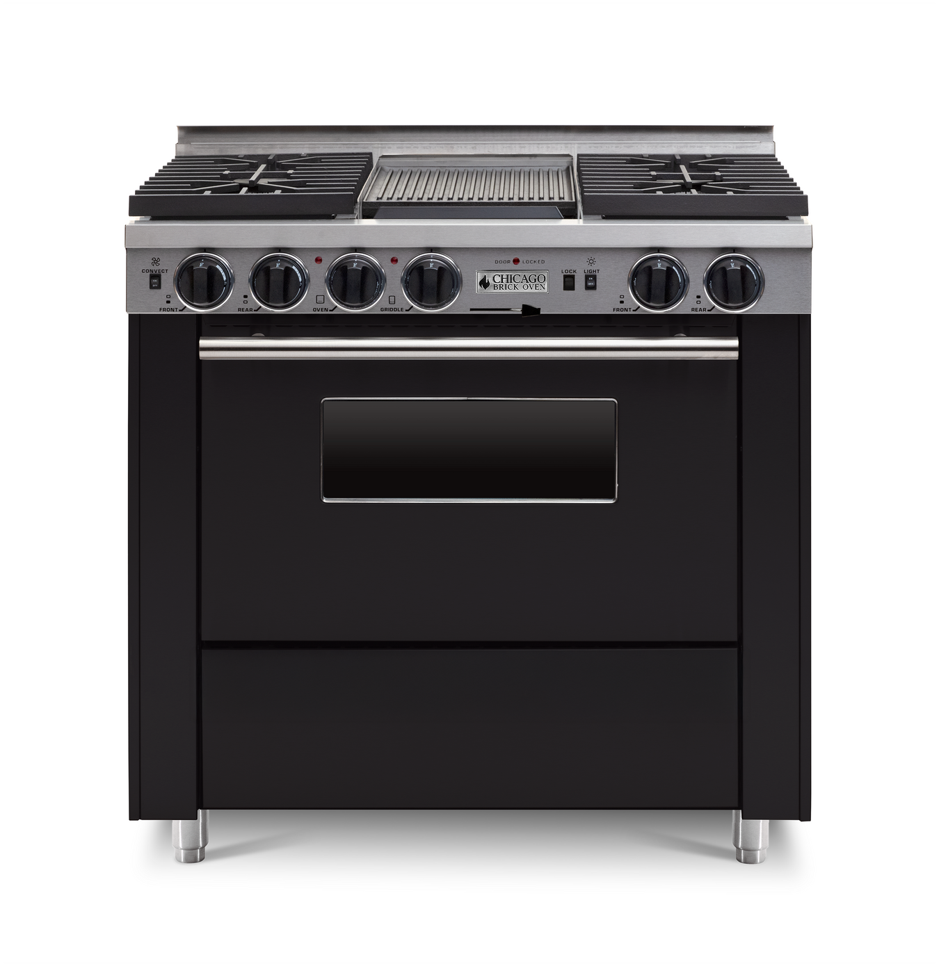36" Dual-Fuel Self-Cleaning Convection Range - Sealed Burners