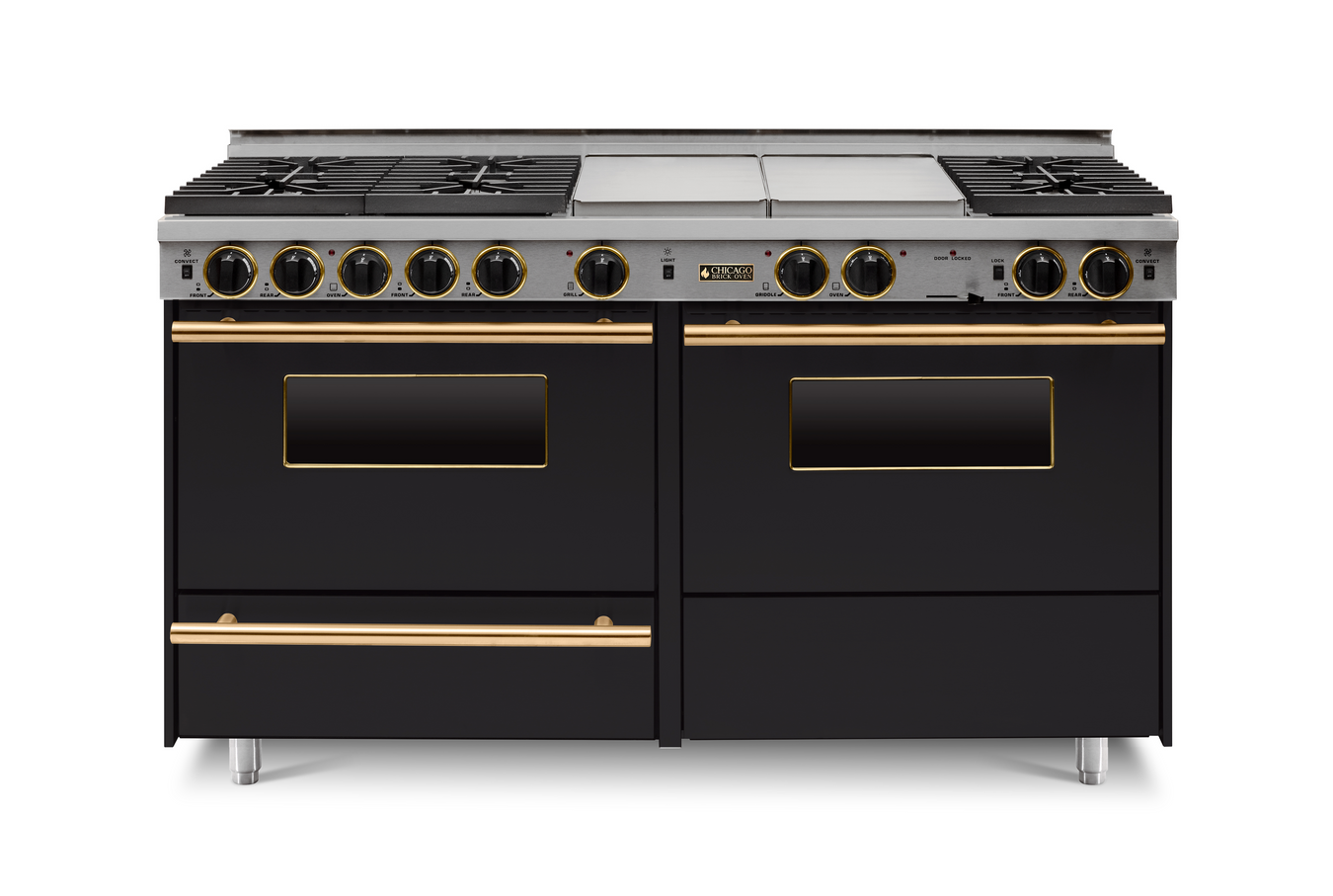 60" LP Gas True Dual-Fuel Self-Cleaning Convection Range - Sealed Burners