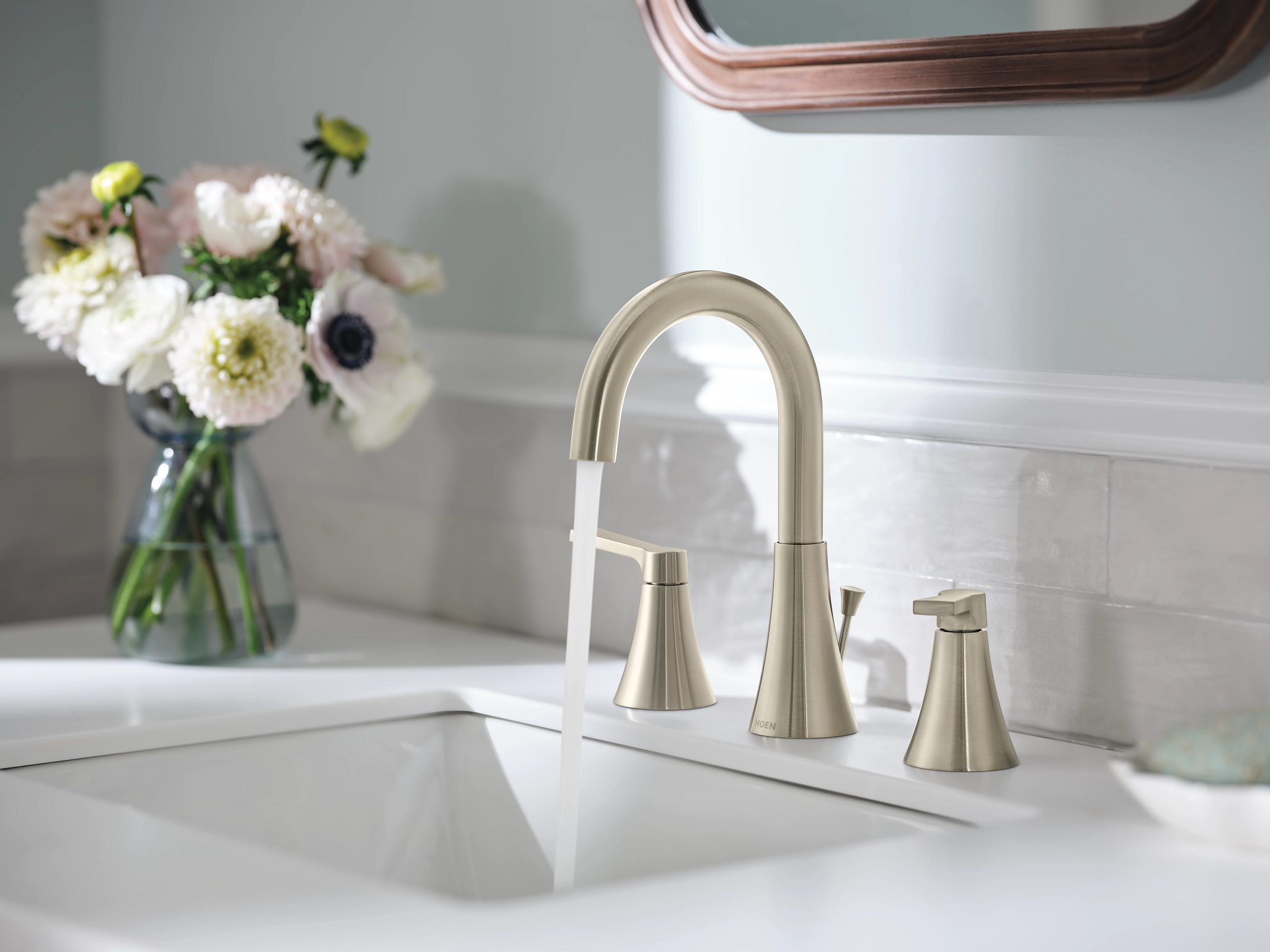 Moen TV64433 Jase Two-Handle Widespread Bathroom Sink Faucet