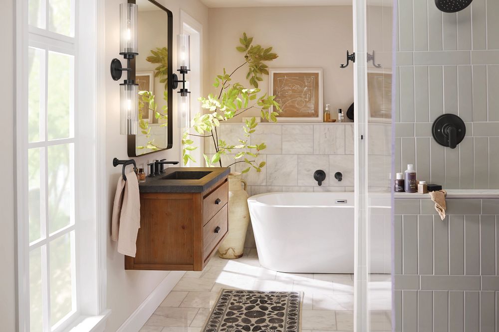 Greenfield Wall Mount Tub Filler Trim