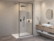 Fleurco Vespero Fixed shower panel, 1/4" (6mm) glass