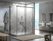 Fleurco Mercury 2 Sided Shower Door, 5/16" (8 mm) glass, 79" or 86" H