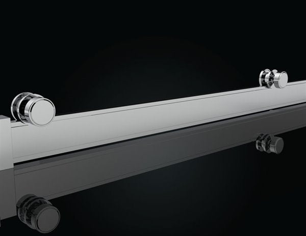 Fleurco Gemini Plus Tub Enclosure Sliding Shower Door 3/8" Glass, 66" Height