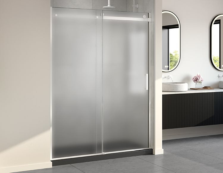 Fleurco Horizon In-line Shower Door, 5/16" (8 mm) mist glass, 79" H