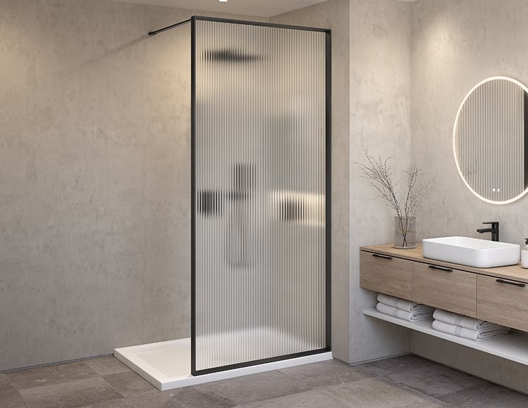 Fleurco Vespero Fixed shower panel, 1/4" (6mm) glass