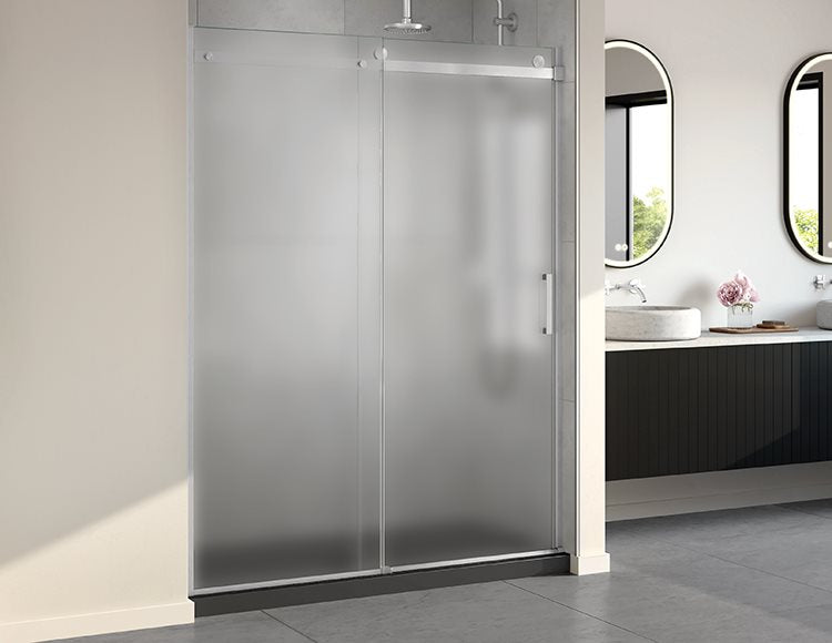Fleurco Horizon In-line Shower Door, 5/16" (8 mm) mist glass, 79" H