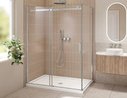 Fleurco Horizon 2 sided Shower Door, 5/16" (8 mm) clear glass 86" Glass Height
