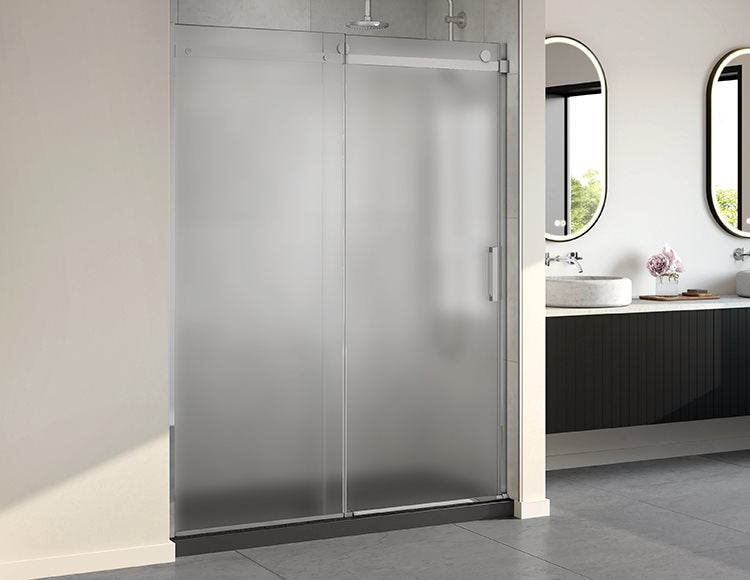 Fleurco Horizon In-line Shower Door, 5/16" (8 mm) mist glass, 79" H