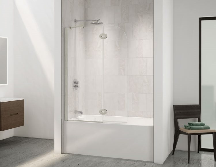 Fleurco Select Monaco Round top tub shield, 3/8" (10mm) or 1/4" (6mm) glass, 58" H (59 1/2" to top of support bar)