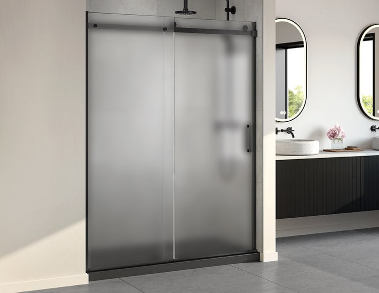 Fleurco Horizon In-line Shower Door, 5/16" (8 mm) mist glass, 79" H